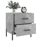 Bedside Cabinet Concrete Grey 40x35x47.5 cm Engineered Wood 827332