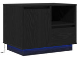 Bedside Cabinet Black Oak 50 x 34.5 x 50 cm Engineered wood 869580