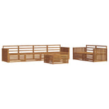 Outdoor Sofa Set 7 pcs Natural Solid Acacia Wood 3373054