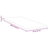 Mattress Pads White 70 x 200 cm PU Foam 4106390