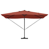 Umbrella Terracotta 352 x 251 x 265 cm Polyester and Aluminium 42003334