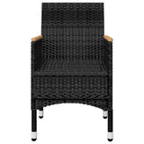 Garden Dining Set Black, Cream White 3095863