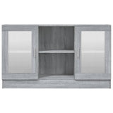 Vitrine Cabinet Grey Sonoma 120x30.5x70 cm Engineered Wood 815628