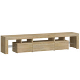 TV Cabinet with LED Lights Sonoma Oak 200x36.5x40 cm 3152812