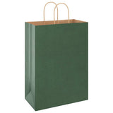 Paper Bags 250 pcs with Handles Green 32x17x44 cm 4101734