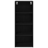 Hanging Cabinet Black Oak 40 x 29.5 x 100 cm Engineered Wood 884467