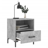 Bedside Cabinets 2 pcs Concrete Grey 40x35x47.5 cm Engineered Wood 827445