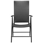 5 Piece Garden Dining Set Black 3060048