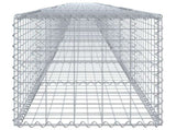 Gabion Basket with Cover 1000x50x50 cm Galvanised Iron 3295141