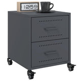Bedside Cabinets 2 pcs Anthracite 36x39x43.5 cm Steel 846631