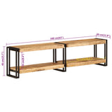 TV Cabinet 160x30x40 cm Solid Wood Mango 356174