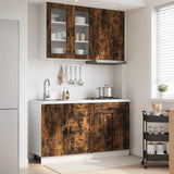 Kitchen Unit PORTO 4 pcs Smoked Oak Engineered Wood 3438340