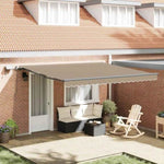 Retractable Awning Manual Beige 400 x 300 cm Fabric 3330612