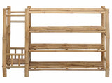 Shoe Rack with Shelf Natural 88 x 27 x 80 cm Bamboo 42028238