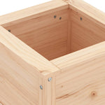 ZNTS Garden Planter 40x40x39 cm Solid Wood Pine 825247