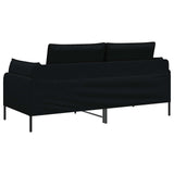 2-Seater Sofa Black 188 x 81 x 89 cm Fabric 42048601