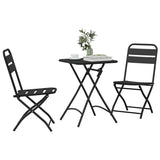 Bistro Set 3 pcs Anthracite Steel 42002954