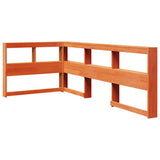 Bookcase Bed without Mattress Wax Brown 90x190cm Solid Wood Pine 3324522