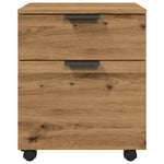 ZNTS Mobile File Cabinet with Wheels Artisan Oak 45x38x54 cm Engineered Wood 856950