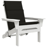 High Back Chair Cushion GEMERT 2 pcs 100% Polyester Black 945732