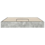 Ottoman Bed Frame Concrete Grey 160 x 200 cm Engineered Wood 3409216