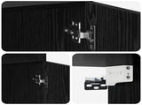 Storage Cabinet with Shelves Black Oak 70 x 42.5 x 225 cm 3446669