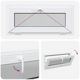 Basement Window RISOR 90x40 cm Tilt 3 Glazing White 4108379