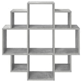 Wall Shelf Concrete Grey 90 x 25 x 90 cm Engineered Wood 8012175