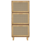 Shoe Cabinet Brown Engineered wood 115 cm tall Shoe Cabinet 345650