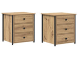 Bedside Cabinet 2 pcs Brown 40 x 36 x 60 cm Solid Reclaim Wood 871260
