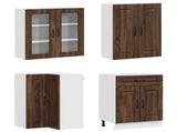 Kitchen Unit KALMAR 8 pcs Brown Oak Engineered Wood 3438454