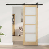 Sliding Door ORKDAL Natural and Black 73.5 x 198.5 cm 3331819