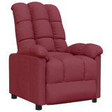 Recliner Chair Wine Red Fabric 289799