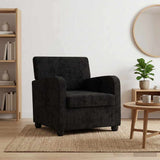 Armchair Black Chenille 42043445