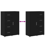 Sideboards 2 pcs Black 60x31x84 cm Engineered Wood 3276589