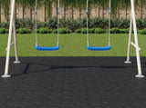 Stepping Stone 6 pcs Black 40.5 x 40.5 x 2 cm Rubber 42030072