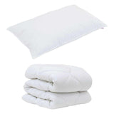 Duvet with Pillow 2 pcs White Microfiber 3376671