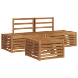 Outdoor Sofa Set Natural 59 x 59 x 37 cm Solid Acacia Wood 3375434