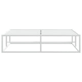 Bed Frame without Mattress White 140x200 cm Metal 4017425