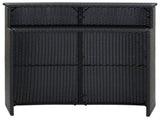 Garden Bar Table Black 120x55x110 cm Poly Rattan 313468