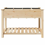 Garden Planter Beige 115 x 59 x 76.5 cm Solid fir wood 42006580