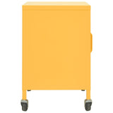 336263 Storage Cabinet Mustard Yellow 60x35x56 cm Steel