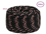 Multipurpose Utility Rope 18 mm 100 m Black and Red PP 3472919