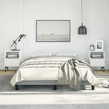 Bed Frame without Mattress Light Grey 137x190 cm Full Fabric 346758