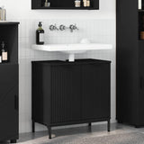 Bathroom Sink Cabinet Black 60.5 x 33.5 x 61 cm Engineered wood 883415