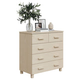 Sideboard HAMAR Honey Brown 79x40x80 cm Solid Wood Pine 340420