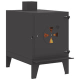 Camping Stove Black 35 x 50 x 60 cm Cold-rolled Steel 859840
