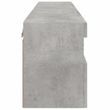TV Wall Cabinets with LED Lights 2 pcs Concrete Grey 60x30x40 cm 837190