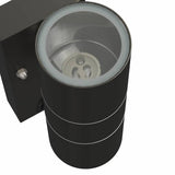 Outdoor Wall Light 2 pcs Black 7 x 10 x 22 cm 4005998