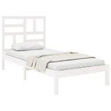 Bed Frame without Mattress White Solid Wood 90x200 cm 3105936